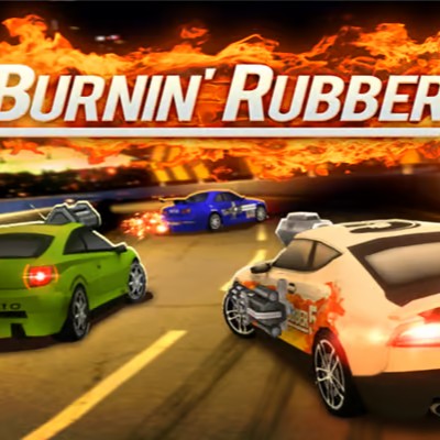 赛车射击游戏《Burnin' Rubber 5 XS》| 酷游戏游戏大全 browser game cover