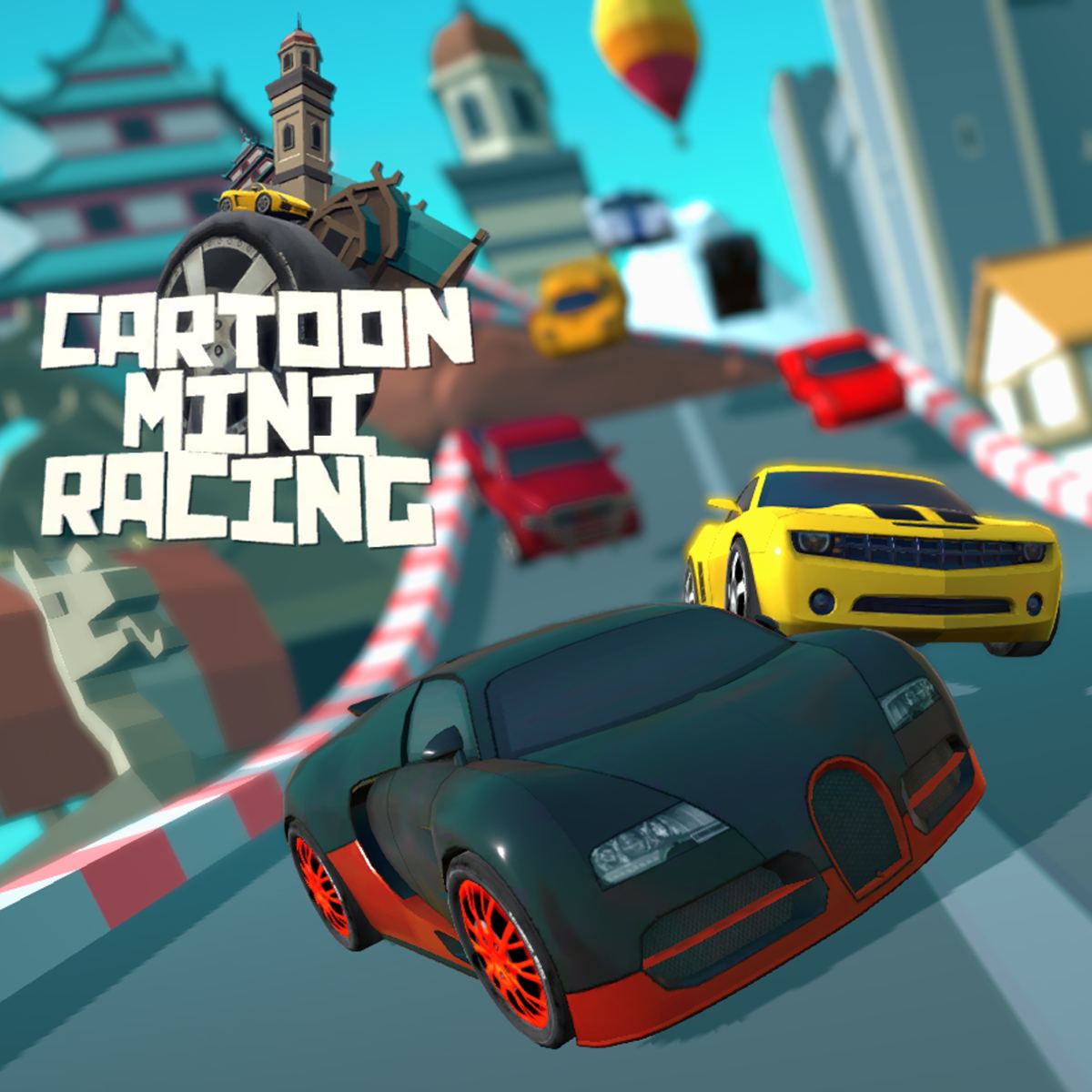 卡通🏁迷你赛车 | 酷游戏游戏大全 browser game cover